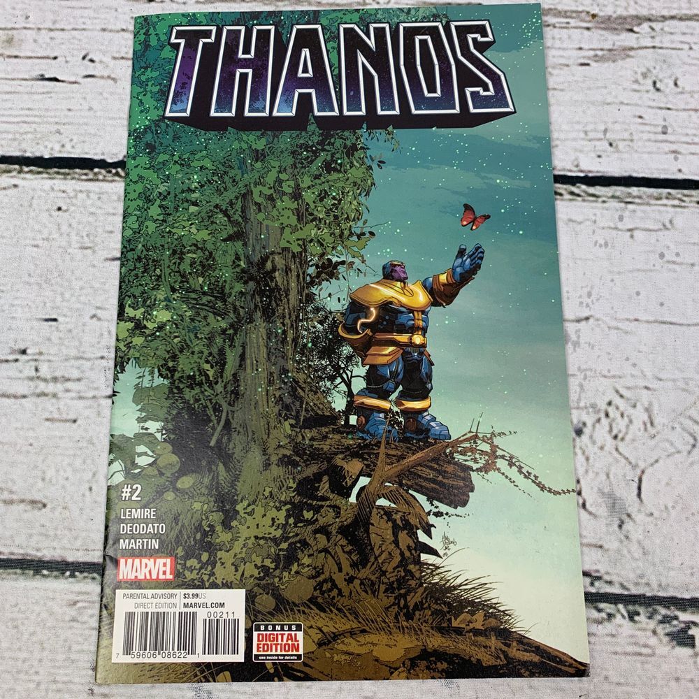 Marvel Thanos #2 Comic Book Direct Edition Bonus Lemire Deodato Martin 2017